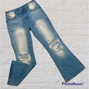 Retro wide leg baggy jeans